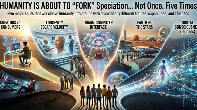 La humanidad va a bifurcarse